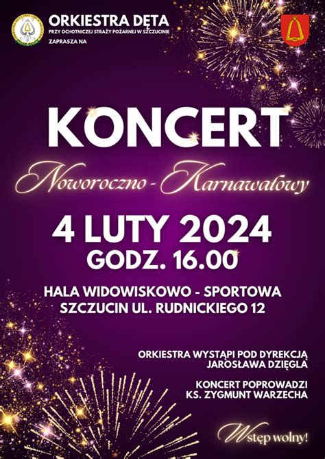 Zaproszenie na Koncert Orkiestry przy OSP w Szczucinie Powiat dąbrowski