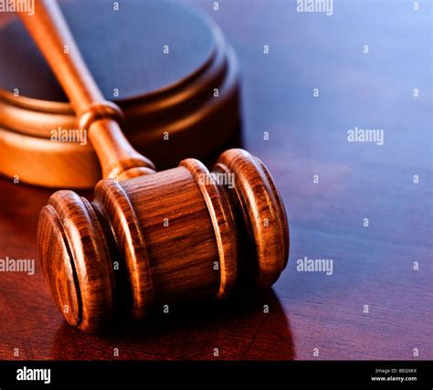 Wooden Judges Gavel Stock Photo Alamy