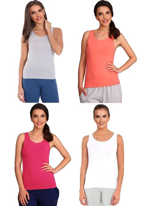 Buy Jockey Athleisure Women Tank Top Pack Of 4 1335 Assortedcode48