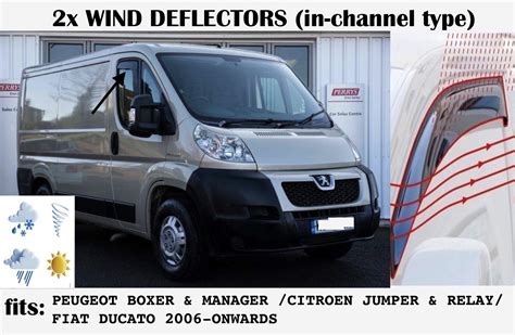 Buy Oemm Set Of Wind Deflectors In Channel Type Compatible With