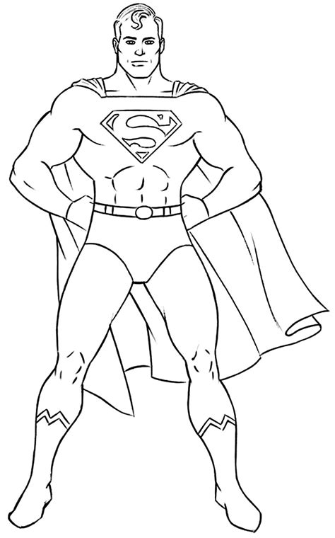 Desenhos De Super Homem Para Colorir Como Fazer Em Casa