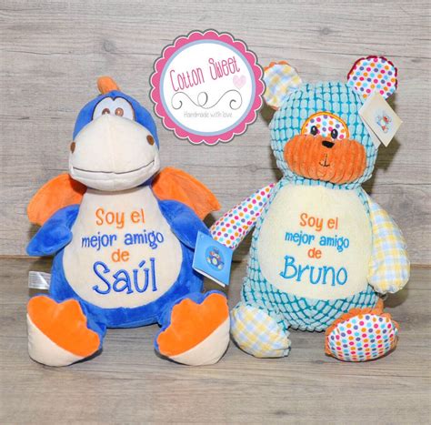 Peluche De Trapo Con Mensaje Personalizado Osito Cottonsweet