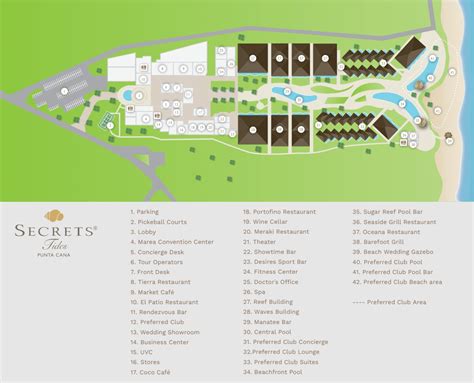 Resort Map | Secrets Tides Punta Cana All Inclusive | Punta Cana, D.R.