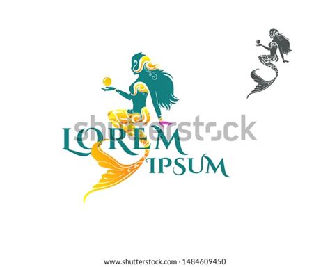 Mermaid Logo Design Vector Isolated Luxury Stock Vector Royalty Free