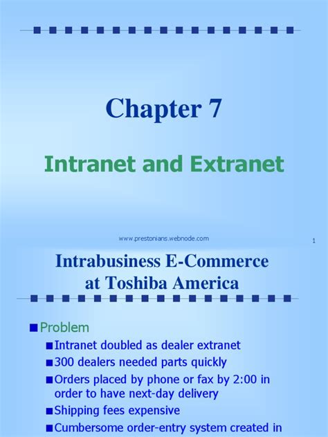 Pdf Chapter Intranet And Extranet Dokumen Tips