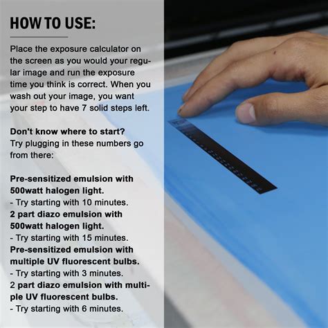 Screen Printing Exposure Calculator In 2022 Exposure Calculator