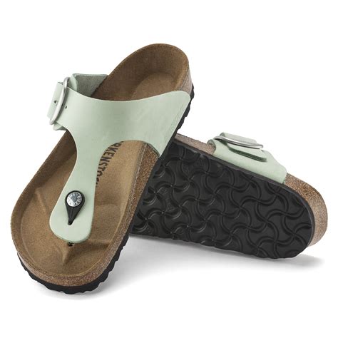 Gizeh Big Buckle Nubuck Leather Matcha Birkenstock