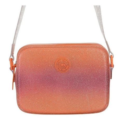 Bolsa Moleca Transversal Gorgurao Gliter Degrade Laranja