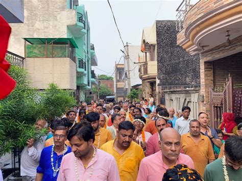 Hapur Jagannath Rath Yatra भगवान जगन्नाथ की प्रभात फेरी का श्रद्धालुओं