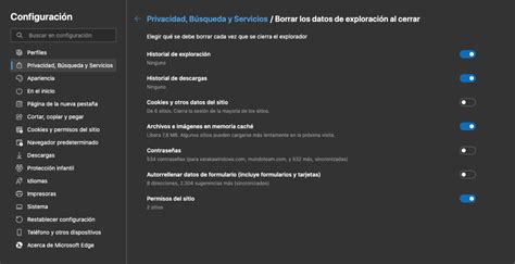 Como Borrar Los Datos De Navegación Contraseñas Y Más En Edge De Forma Automática Cuando