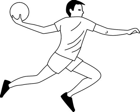 24 páginas para colorear de balonmano ColoringPagesOnly