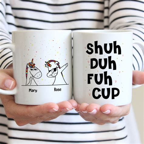 Unicorn Friends Shuh Duh Fuh Cup Personalized Mug