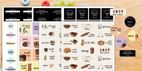 Kitchen Storage Labels - Sticker Bumper Pack (Teacher-Made)