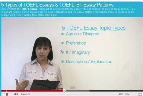 5 Types Of Toefl Essays English