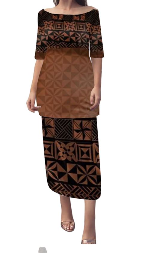 Pin By Eunite Rimoni On Puletasi Ideas Island Style Clothing New Dress Pattern Polynesian Dress