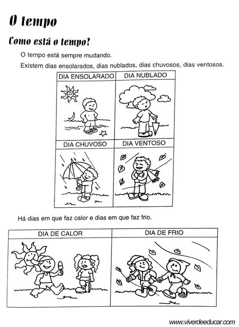 Atividades sobre o Tempo Relógio e Estações do Ano para 2º Ano do