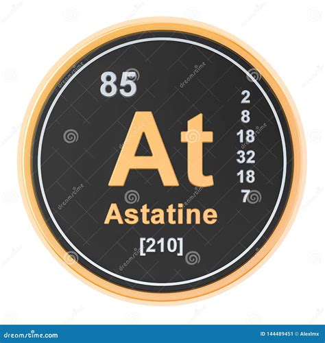 Element Of Astatine Vector Illustration | CartoonDealer.com #88614870