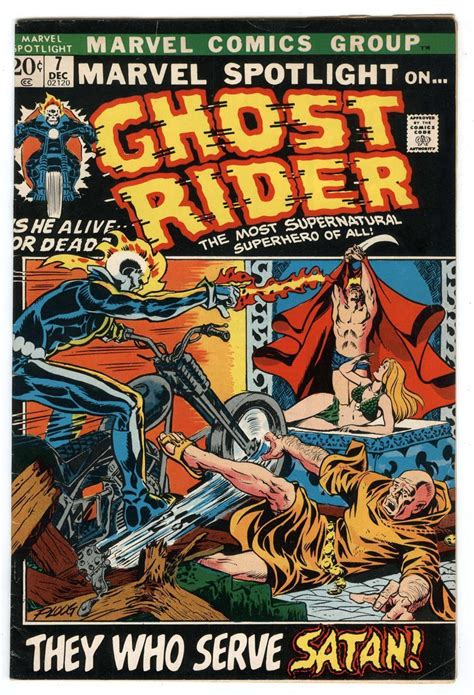 Marvel Spotlight 7 Marvel MCU Dec 1972 3rd Appearance Ghost Rider