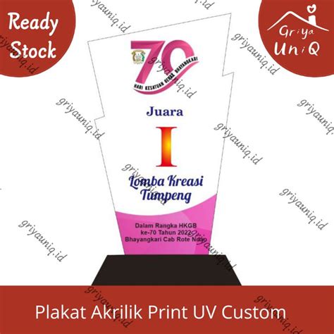 Jual Plakat Akrilik Print UV Custom Shopee Indonesia