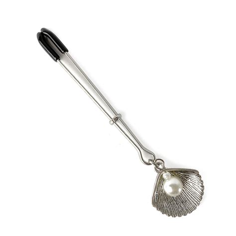 Затискач для клітора Art of Sex Clit Clamp Silver Pearl Інтернет магазин інтимних іграшок