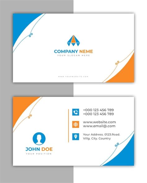 Premium Vector Modern And Professional Business Card Vector Design