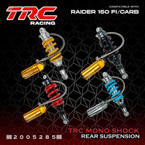 TRC Racing CNC Fully Adjustable Shock 285mm Raider 150 Carb Fi And