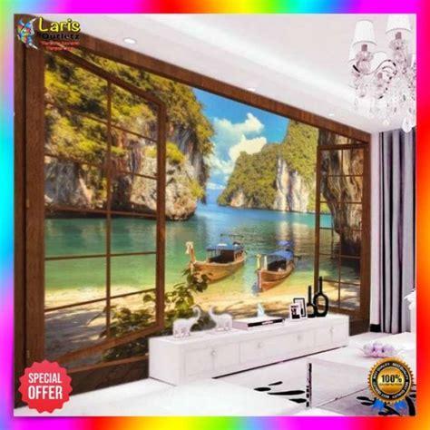 Jual Wallpaper Custom D Dinding Pemandangan Alam Nature Di Seller