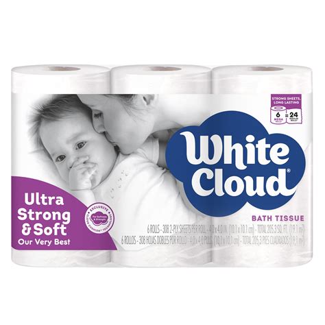 White Cloud Ultra Soft Thick Bath Tissue Rolls Walmart Inventory