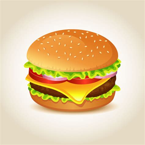 Cheeseburger Vector At Vectorified Collection Of Cheeseburger