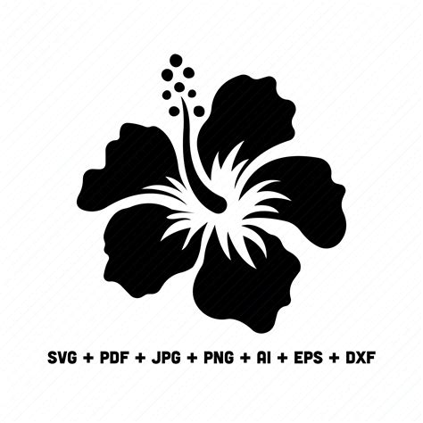 Hibiscus Flower Svg File