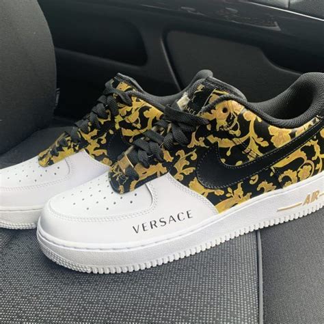 CUSTOM 18K GOLD V AIR FORCE 1 Derivation Customs Custom Sneakers