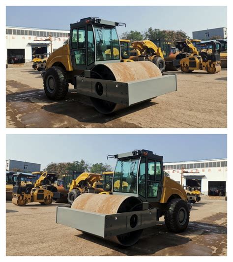 Chinese 10 Tons Of Road Roller Compactor Hydraulic Travel Drive Single