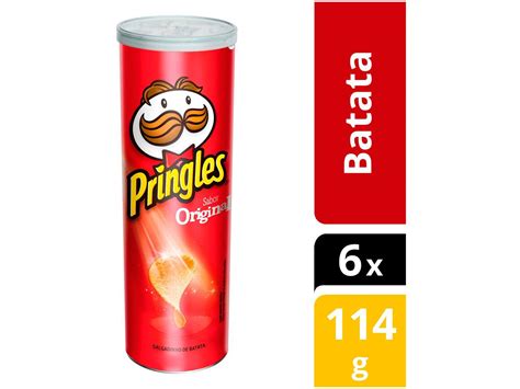 Kit Batata Pringles Original 6 Unidades 114g Cada Pringles