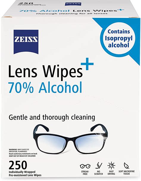 Tuberías de limpieza de lentes pre moistadas ZEISS Chile Ubuy