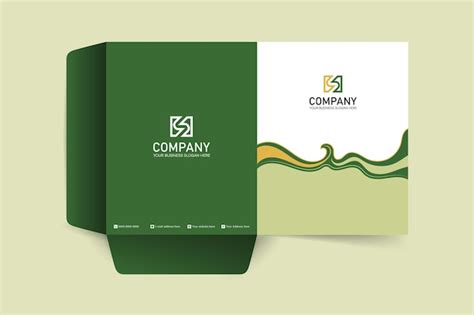 Premium Vector Presentation Folder Design With Creative Shape