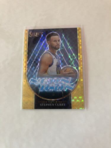 Stephen Curry Panini Select Neon Icon Prizm Ebay Ebay