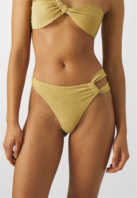 Cult Gaia CHARMAINE HIGH WAISTED BOTTOM Bikini Hose Champagne