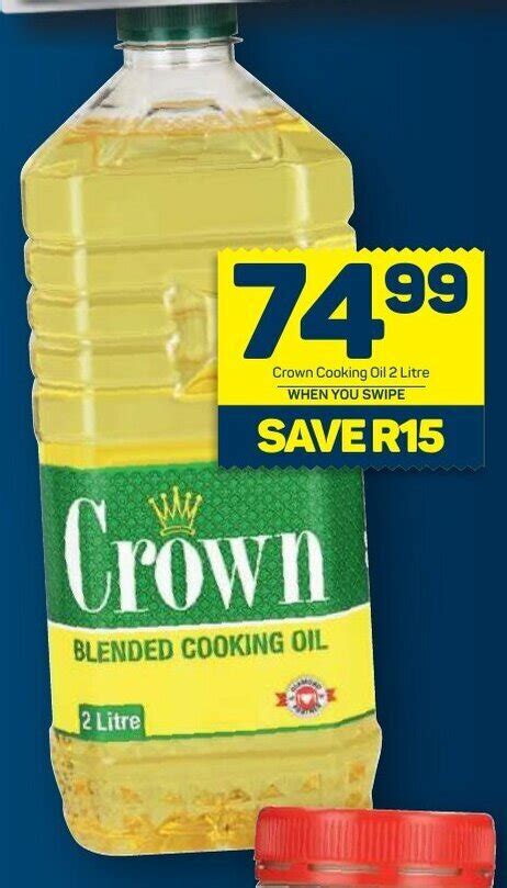 Crown Cooking Oil 2 Litre Offer At Pick N Pay