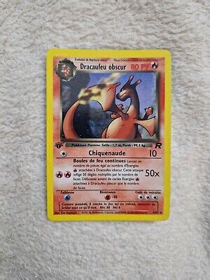 CARTE POKÉMON DRACAUFEU Obscur 21 82 Édition 1 Rocket 1999 Wizards FR