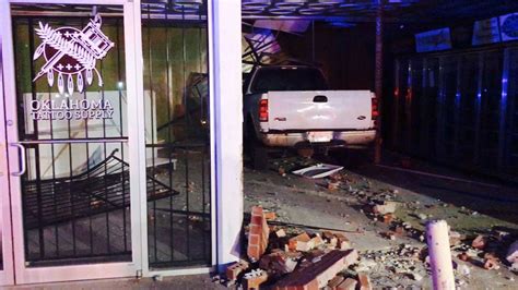 Crews Clean Up Two Wrecks Of Cars Into Buildings