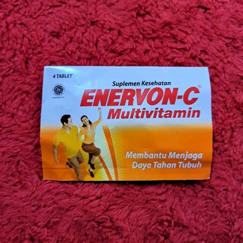 Jual Enervon C Strip Isi 4 Tablet Suplemen Makanan Daya Tahan Tubuh