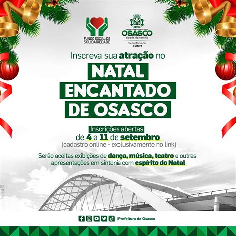 Osasco abre inscrições para artistas que desejam se apresentar no Natal