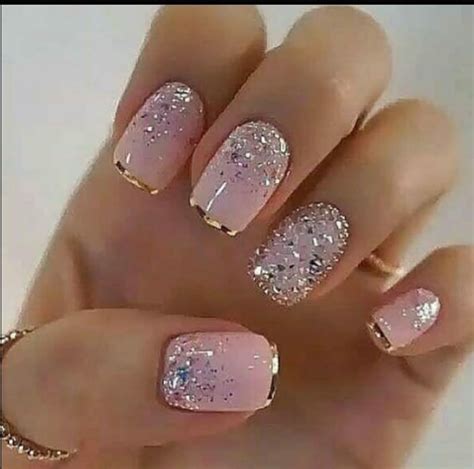 40 Shimmering Nail Design Ideas The Glossychic Glamour Nails Pink