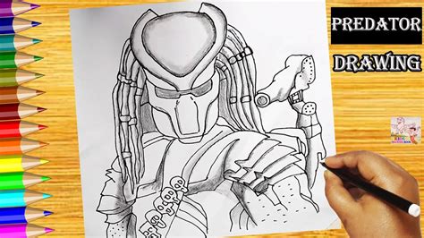 Kids Drawing Book How To Draw Predator Step By Step For Kids Hd New