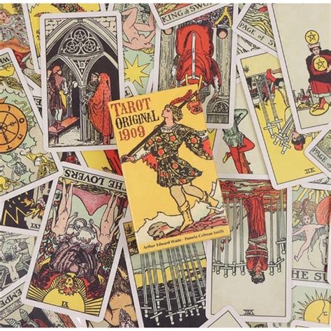 Tarot Original 1909 Deck Tarô Da Versão De 1909 De Rider Waite Baralho