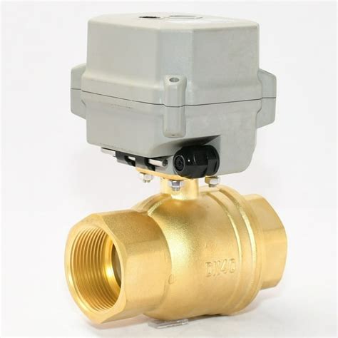 Dn50 2 Two Wires Control Normally Open Electric Ball Valveac24v Brass With Indication And