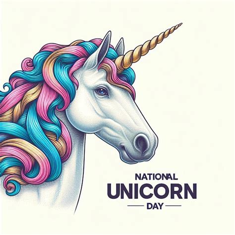 Premium Vector Illustrate Vector National Unicorn Day Post For Social