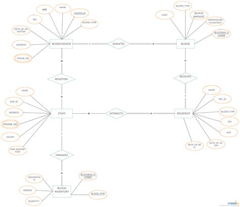 Activity Diagram Of Online Blood Bank System Diagram Entit