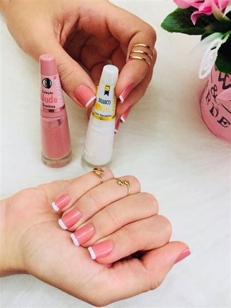 UNHAS DA SEMANA NUDE BRANCO Jeh Ferreeira