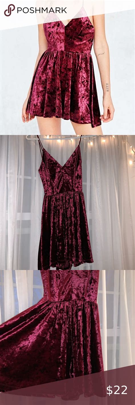 Urban Outfitters Velvet Romper So Adorable Only Worn Twice Urban